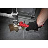 Cl&eacute; &agrave; tuyau, Cap des m&acirc;choires 1", Longueur 8", Fini Rev&ecirc;tement en poudre Canadian Safety Group Inc.