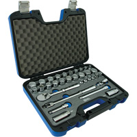 Jeu d'Accessoires pour douilles SAE & m&eacute;triques &agrave; 12 pans, 33 Mcx, Prise de 3/8" Canadian Safety Group Inc.