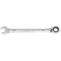 90-Tooth Reversible Ratcheting Wrench, 12 Point, 1/2", Chrome/Polished Finish Canadian Safety Group Inc.