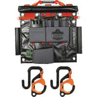 Arsenal 5711 Bucket Truck Tool Board with 2" Locking Aerial Bucket Hooks Kit, Nylon, 8 Pockets, Grey Canadian Safety Group Inc.