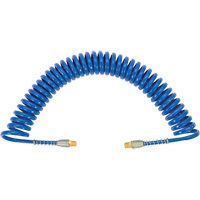APUB-1425 Recoil Air Hose with Swivel Fittings & Protective Spring, Air, 1/4" ID x 25' L, Polyurethane Canadian Safety Group Inc.