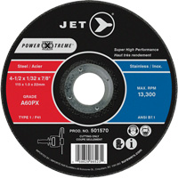 A60PX Power-Xtreme Cut-Off Wheel, 4-1/2" x 1/32", 7/8" Arbor, Type 1, 13300 RPM Canadian Safety Group Inc.