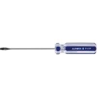 Blue Transparent Striped Slotted Screwdriver, 1/8" Tip, Round, Plastic Handle Canadian Safety Group Inc.