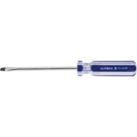 Blue Transparent Striped Slotted Screwdriver, 3/16" Tip, Round, Plastic Handle Canadian Safety Group Inc.