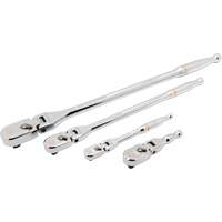 Ensemble de rochet &agrave; t&ecirc;te en goutte et manche enti&egrave;rement poli avec prises 1/4", 3/8" & 1/2" 120XP Canadian Safety Group Inc.