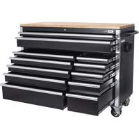 HDRC5212 HD Series Roller Cabinet, 12 Drawers, 51-1/4" W x 21" D x 40-3/10" H, Black Canadian Safety Group Inc.