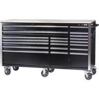 HDRC7220 HD Series Roller Cabinet, 20 Drawers, 72" W x 24" D x 42-3/10" H, Black Canadian Safety Group Inc.