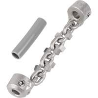 Chaîne de nettoyage de tuyaux de 1-1/4" - 1-1/2" pour c&acirc;ble de serpent &agrave; chaîne de 1/4" Canadian Safety Group Inc.