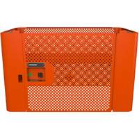 Panneau de s&eacute;curit&eacute; en maille RAILWORKS avec porte simple et rangement verrouillable Canadian Safety Group Inc.