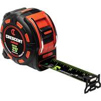 Ruban &agrave; mesurer magn&eacute;tique Shockforce NITE EYE, 1-1/4" x 25', Marques de goujon SAE Canadian Safety Group Inc.