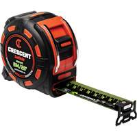 Ruban &agrave; mesurer magn&eacute;tique Shockforce NITE EYE, 1-1/4" x 25', Marques de goujon SAE/M&eacute;trique Canadian Safety Group Inc.
