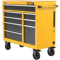 Heavy-Duty Mobile Workstation, 8 Drawers, 40" W x Yellow Canadian Safety Group Inc.