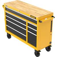 Heavy-Duty Mobile Workstation, 8 Drawers, 52" W x Yellow Canadian Safety Group Inc.