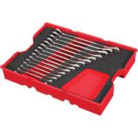 Wrench Set with Tray for PACKOUT Drawers, Ratcheting Combination, 15 Pieces, Metric Canadian Safety Group Inc.