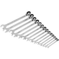 90-Tooth 12 Point SAE Reversible Ratcheting Wrench Set, Ratcheting Combination, 14 Pieces, Imperial Canadian Safety Group Inc.