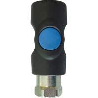 TOPQUIK S1 Industrial Quick Coupler, Polyester Composite/Stainless Steel, 1/4", Female NPT, 174 PSI Canadian Safety Group Inc.
