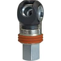 TOPQUIK SC Industrial Swing Quick Coupler, Nickel-Plated Steel, 3/8", Female NPT, 360 PSI Canadian Safety Group Inc.