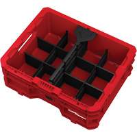 Bac &agrave; profil bas PACKOUT, 15" x 18-5/8" x 6-5/8", Noir/Rouge Canadian Safety Group Inc.