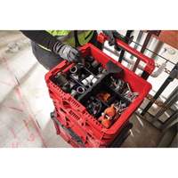 Bac &agrave; profil bas PACKOUT, 15" x 18-5/8" x 6-5/8", Noir/Rouge Canadian Safety Group Inc.