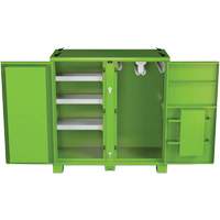 Armoire de rangement d'&eacute;PI sur place, Acier, Vert lime haute visibilit&eacute; Canadian Safety Group Inc.