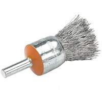 Mounted End Brush with Crimped Wires, 1/2", 0.01" Fill, 1/4" Shank Canadian Safety Group Inc.
