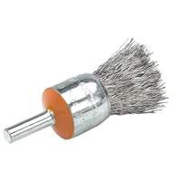 Mounted End Brush with Crimped Wires, 1/2", 0.02" Fill, 1/4" Shank Canadian Safety Group Inc.