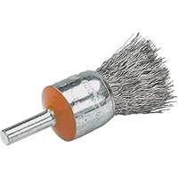 Mounted End Brush with Crimped Wires, 1/2", 0.02" Fill, 1/4" Shank Canadian Safety Group Inc.