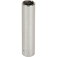 Socket, 8 mm, 1/4" Drive, 6 Points, Deep Canadian Safety Group Inc.