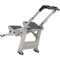 &eacute;chelle escabeau avec roues pivotantes, 2 marches, 23" x 21" x Hauteur 34,50" Canadian Safety Group Inc.