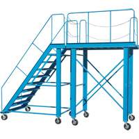 Snow Ladder, Steel, 10 Steps, 99" H, 85-1/2" D, 48" Step, Serrated Canadian Safety Group Inc.