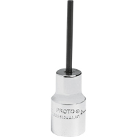 Standard Bit Socket, Hex, 2.5 mm x 1-7/8" L, 1/4" Drive Canadian Safety Group Inc.