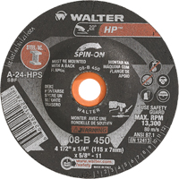 Meule HP vissable, 4-1/2" x 1/4", Arbre de 5/8"-11, Type 27S Canadian Safety Group Inc.