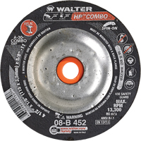 Meule combin&eacute;e HP Combo vissable, 4-1/2" x 1/8", Arbre de 5/8"-11, Type 27S Canadian Safety Group Inc.