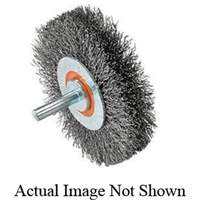 Mounted Crimped Wire Wheel, 3" Dia., 0.0118" Fill Canadian Safety Group Inc.