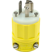 Prise mise &agrave; la terre verrouillable &agrave; deux bornes et trois fils, Nylon, 15 A, 250 V, L6-15P Canadian Safety Group Inc.