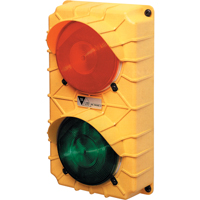Feux Stop & Go DEL pour quais, Plastique, 6-3/8" la x 3-3/4" p x 11-3/8" h Canadian Safety Group Inc.