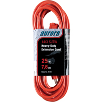Cordon rallonge en vinyle, Ext&eacute;rieur, SJTW, AWG 14/3, 15 A, 25' Canadian Safety Group Inc.