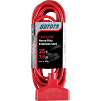 Cordon rallonge en vinyle, Ext&eacute;rieur, SJTW, AWG 14/3, 15 A, 3 prise(s), 25' Canadian Safety Group Inc.