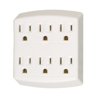 Adaptors, 6 Outlet(s), 15 Amps, 1875 W, 125 Canadian Safety Group Inc.