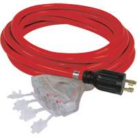 Rallonge pour g&eacute;n&eacute;ratrice &agrave; quatre prises, STW, AWG 10, 20 A, 4 prise(s), 25' Canadian Safety Group Inc.