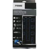 Limiteurs de surtension avec chargeur USB, 12 Prises, 4200 J, 1875 W, Cordon 6' Canadian Safety Group Inc.