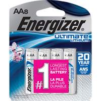 Batteries au lithium Ultimate, AA, 1,5 V Canadian Safety Group Inc.