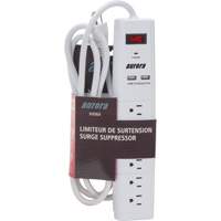 Limiteur de surtension avec chargeur USB, 6 Prises, 1200 J, 1875 W, Cordon 6' Canadian Safety Group Inc.