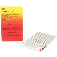 Livret d'&eacute;tiquettes pour le marquage de fils pr&eacute;imprim&eacute;es ScotchCode Canadian Safety Group Inc.