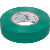 Electrical Tape, 19 mm (3/4") x 18 M (60'), Green, 7 mils Canadian Safety Group Inc.