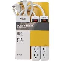 Bloc multiprise paquet de 2, 6 Prise(s), 3', 15 A, 1875 W, 125 V Canadian Safety Group Inc.