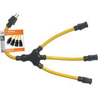 Adaptateur en W, Ext&eacute;rieur, STW, AWG 12/3, 15 A, 3 prise(s), 2' Canadian Safety Group Inc.
