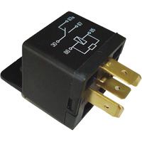 SPDT Mini Relay with Resistor, Plug, 40 Amps, 12 V Canadian Safety Group Inc.