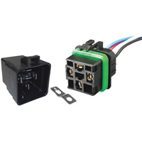 Weather-Resistant Sealed Relay & Pigtail Combo Pack, Mini-Breaker, 30 Amps, 24 V Canadian Safety Group Inc.