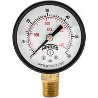 Manom&egrave;tre &eacute;conomique,  2", 0 - 60 psi, Fixation inf&eacute;rieure, Analogique Canadian Safety Group Inc.
